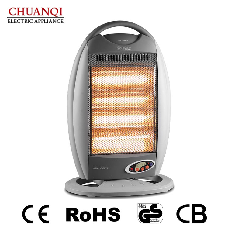 Lò sưởi halogen 3 ống 1200W có tay cầm