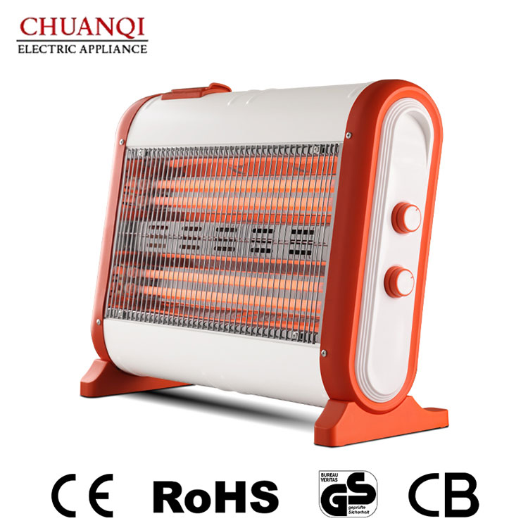 Máy sưởi thạch anh 4 ống 1600W có bộ điều chỉnh nhiệt