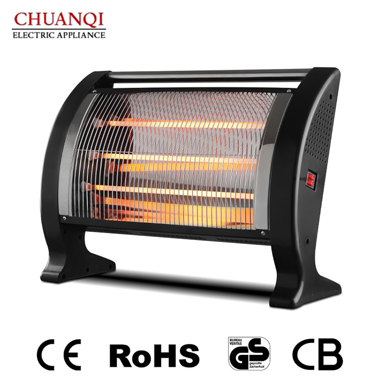 2000W 2 ống lớn và 2100W 3 ống nhỏ Máy sưởi thạch anh có tay cầm