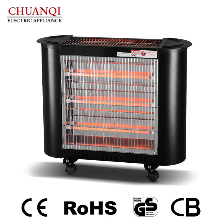 Máy sưởi thạch anh 4 ống 2000W có công tắc ẩn